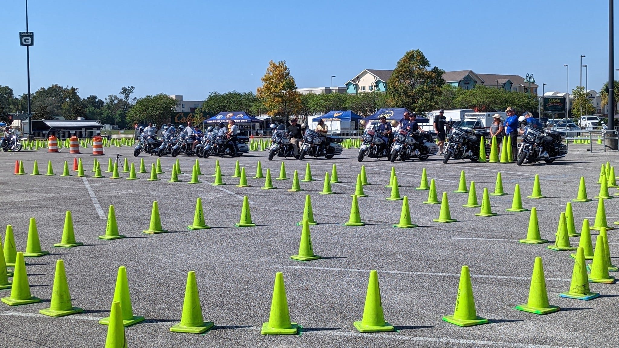 Hundreds of motor divisions from various law enforcement agencies across the country have been testing their skills at Cabelas in Gonzales.